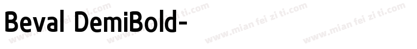 Beval DemiBold字体转换